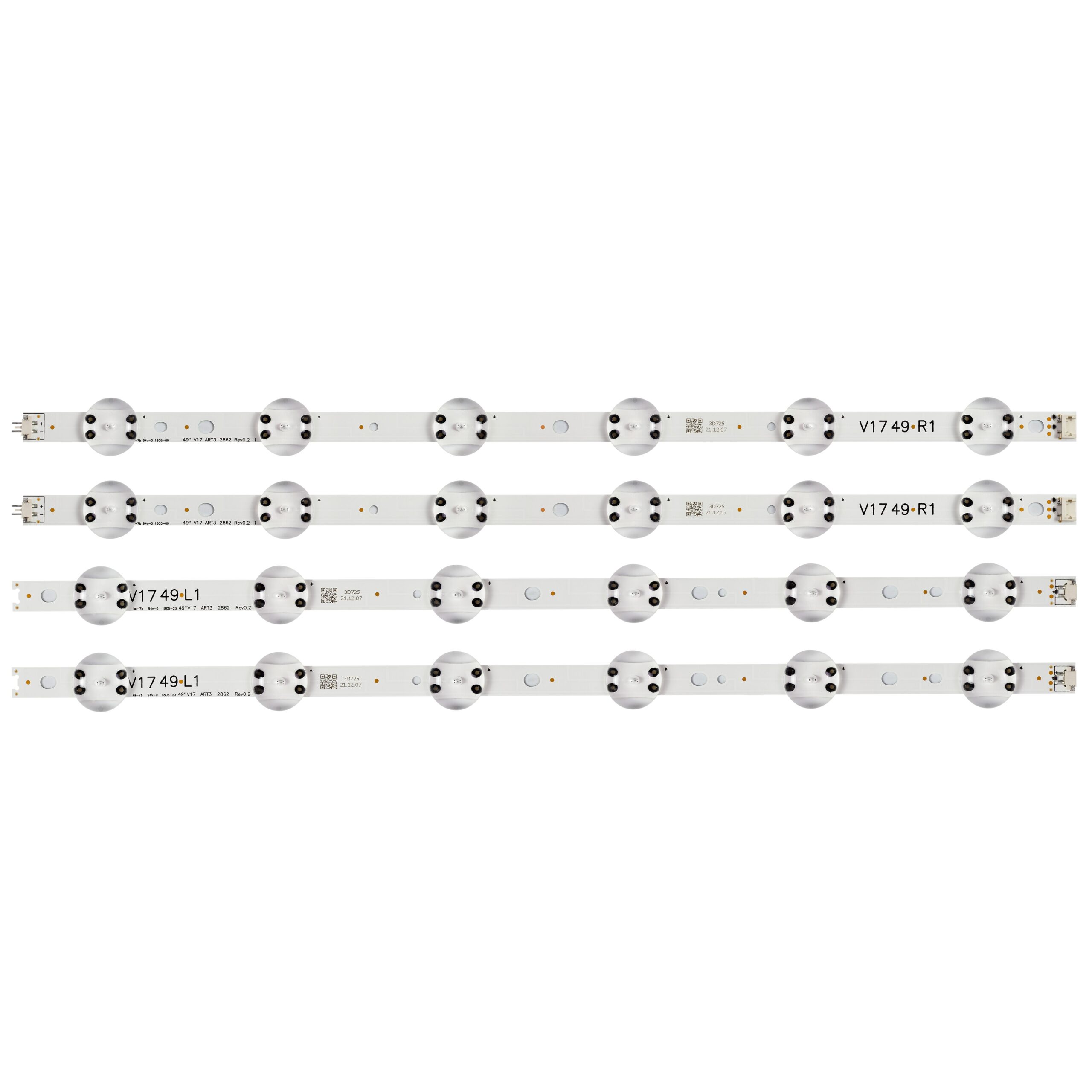 thumbnail image 2 of 4x LED Strip Kit For LG 43 Inch TVs – 43UJ670V, 43UJ6510, 43LV340C & More (V17 6916L-2867) 2 of 5